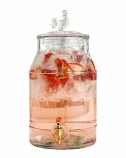 Home Essentials He 2Gal Copper Rooster Dispenser Bar Carts & Accessories