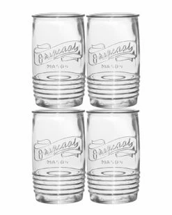Home Essentials Original Set Of 4 Hiball Glass Drinkware
