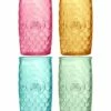 Home Essentials Retroware Set Of 4 Bee Hb Asst Colo Drinkware -Home Essentials store 3050993671 RLLZ 1