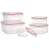 Home Essentials Fresh Square 10Pc Plastic Storage Kitchen & Pantry Storage