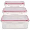 Home Essentials Fresh Rectangle 6Pc Plastic Storage Kitchen & Pantry Storage