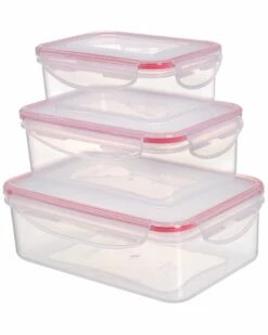Home Essentials Fresh Rectangle 6Pc Plastic Storage Kitchen & Pantry Storage -Home Essentials store 3050993733 RLLZ 2