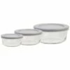 Home Essentials Fresh 2/4/7Cup Ast Bowl Grey L Kitchen & Pantry Storage