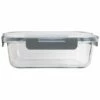Home Essentials Fresh Rectangle 35Oz Lock Lid Container Kitchen & Pantry Storage