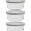 Home Essentials Fresh 4Cup 6Pc Bowls Grey Lids Kitchen & Pantry Storage -Home Essentials store 3050993759 RLLZ 1
