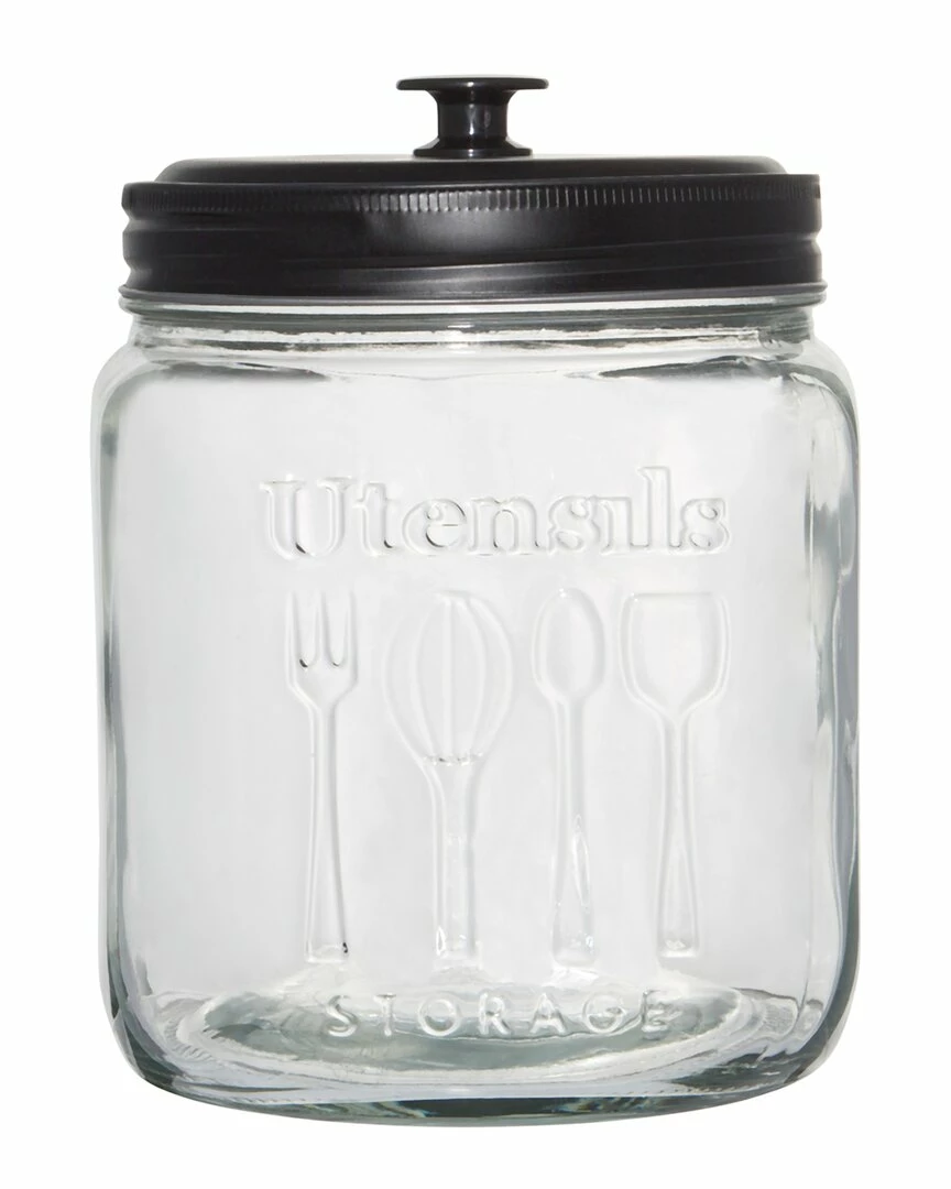 Home Essentials Retro Embossed 95Oz Canister Li Kitchen & Pantry Storage 3 Home Essentials Retro Embossed 95Oz Canister Li Kitchen & Pantry Storage