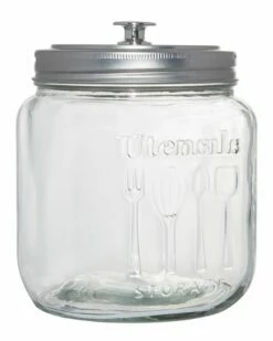 Home Essentials Retro Embossed 95Oz Canister Ss Lid Kitchen & Pantry Storage 5 Home Essentials Retro Embossed 95Oz Canister Ss Lid Kitchen & Pantry Storage -Home Essentials store 3050993767 RLLZ 2