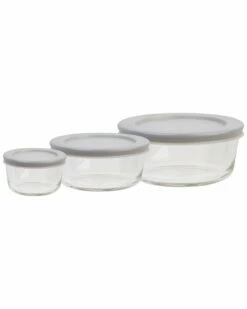 Home Essentials Fresh 1/2/4Cup Ast Bowl Grey L Kitchen & Pantry Storage