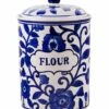 Home Essentials 9.5in 'Flour' Blu/Canister Kitchen & Pantry Storage -Home Essentials store 3050993778 RLLZ 1