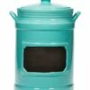 Home Essentials 67Oz Aqua 2-Hdl Chalkboard Canister Kitchen & Pantry Storage