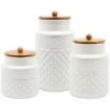 Home Essentials Set Of 3 Faceted Canisters Kitchen & Pantry Storage 2 Home Essentials Set Of 3 Faceted Canisters Kitchen & Pantry Storage -Home Essentials store 3050993786 RLLZ 1