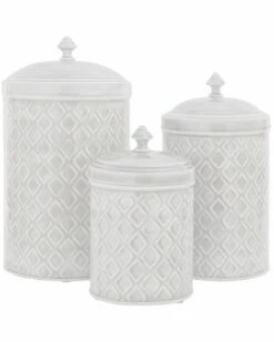 Home Essentials Set Of 3 Canisters L/M/S Kitchen & Pantry Storage