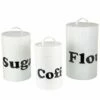 Home Essentials Set Of 3 Nested Enamel Canisters Kitchen & Pantry Storage