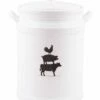 Home Essentials 135Oz Debossed Cowith Pig/Rooster Canst Kitchen & Pantry Storage -Home Essentials store 3050993804 RLLZ 1