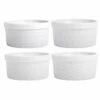 Home Essentials Set Of 4 4Oz Asst Embossed Ramekin Decorative Items & Frames