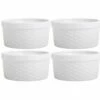 Home Essentials Set Of 4 8Oz Basket Weave Ramekin Decorative Items & Frames -Home Essentials store 3050993828 RLLZ 1