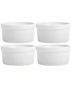 Home Essentials Set Of 4 8Oz Hobnail Ramekins Decorative Items & Frames