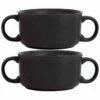 Home Essentials Set Of 2 20Oz Mt Flat Soup Crock Decorative Items & Frames