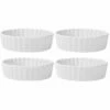 Home Essentials Set Of 4 5in Round Ruffle Mini Bakers Decorative Items & Frames