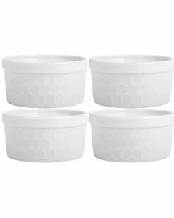 Home Essentials Set Of 4 8Oz Honeycomb Ramekins Decorative Items & Frames