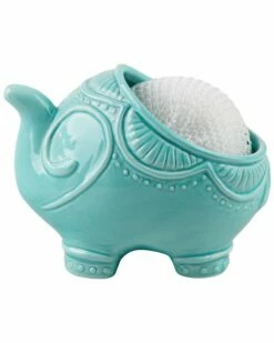 Home Essentials Elephant Ceramic Scrubby Holder Soap & Lotion Dispensers