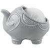 Home Essentials Grey Elephant Ceramic Scrubby Holder Soap & Lotion Dispensers