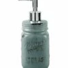 Home Essentials 8in Antique Blu/Grey Lotion Pump Soap & Lotion Dispensers