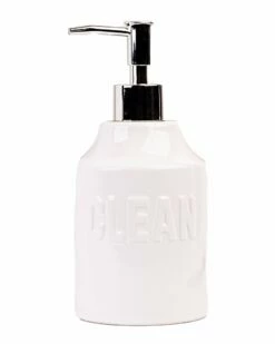 Home Essentials Embossed Clean Soap Pump Soap & Lotion Dispensers