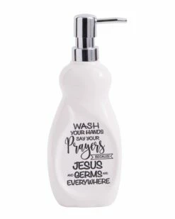 Home Essentials 9in 16Oz Bottle Shape Dispenser Soap & Lotion Dispensers