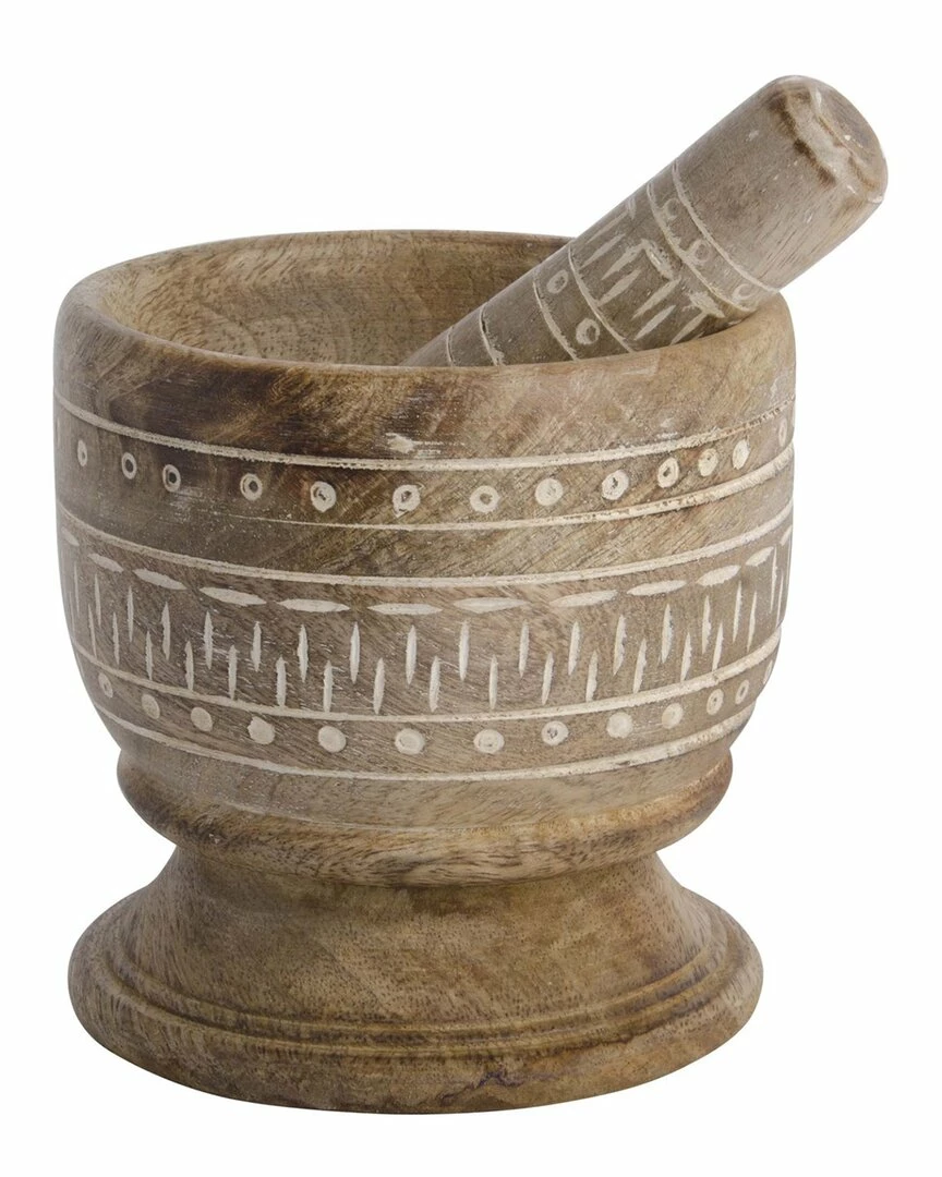 Home Essentials Etched Wood Mortar & Pestle Kitchen Tools & Gadgets 3 Home Essentials Etched Wood Mortar & Pestle Kitchen Tools & Gadgets