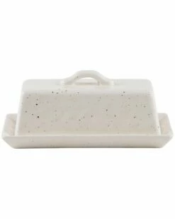 Home Essentials 7in Rectangle Covered Butter Dish Serveware
