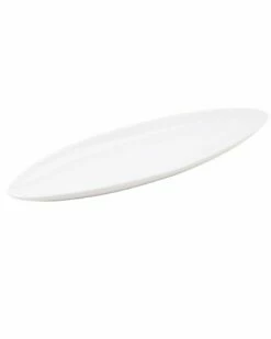 Home Essentials 13in X 4in Porcelain Oval Plate Serveware
