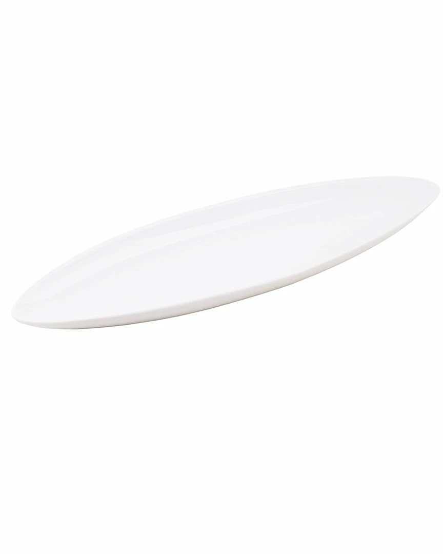 Home Essentials 13in X 4in Porcelain Oval Plate Serveware 3 Home Essentials 13in X 4in Porcelain Oval Plate Serveware