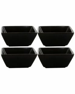 Home Essentials Set Of 4 3in Mat Square Bowl Taster St Serveware