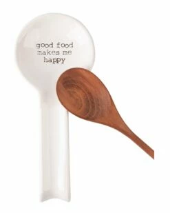 Home Essentials 11.5in Rd Hd Spoonrest Good Food Serveware