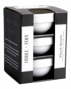 Home Essentials Ff Set Of 3 3.5in Porcelain Pinch Bowls Serveware -Home Essentials store 3050993993 RLLZ 2