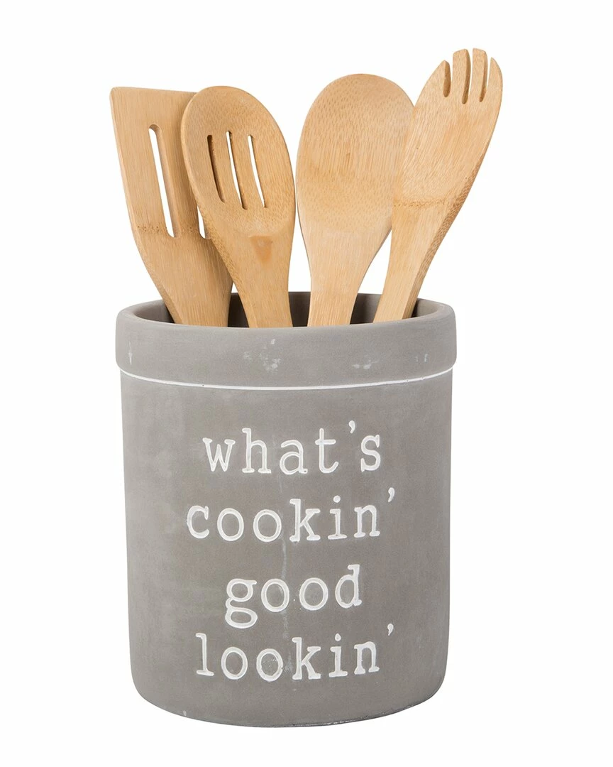 Home Essentials 6in Rd Wide Rim Cook Utensil Crock Kitchen Tools & Gadgets 4 Home Essentials 6in Rd Wide Rim Cook Utensil Crock Kitchen Tools & Gadgets - Image 2