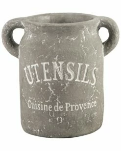 Home Essentials 7in 'Cuisine Prov' Utensil Crock Serveware