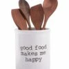 Home Essentials 6in Good Food Utensil Crock Serveware