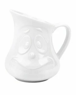 Home Essentials 10Oz Embossed Face Creamer Confused Serveware