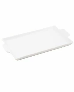 Home Essentials 12in X 6.5in Rectangle Porcelain Tray Serveware