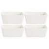Home Essentials Ff Set Of 4 3.5 Square Bowl Mini Taster Serveware
