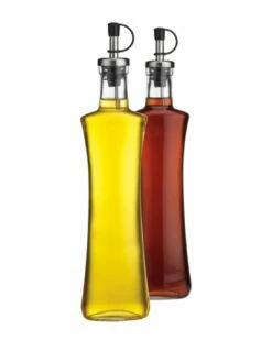 Home Essentials Storage Essential Oval Set Of 2 Oil & Vinegar 12Oz Serveware