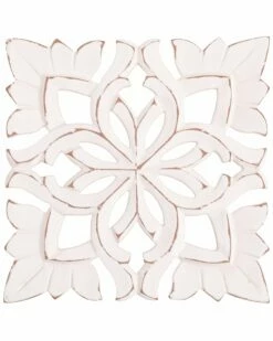 Home Essentials 7in Carved Scroll Wood Trivet Serveware