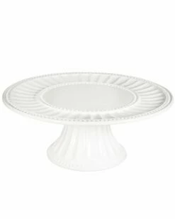 Home Essentials 8Ind Beaded Thumbprint Cake Serveware