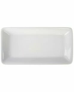 Home Essentials 17in Porcelain Deep Rectangle Tray Serveware -Home Essentials store 3050994039 RLLZ 3