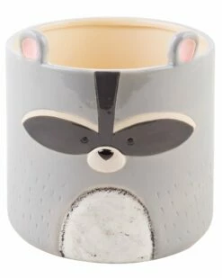 Home Essentials 7in Raccoon Utensil Crock W Ears Serveware