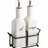 Home Essentials Set Of 2 Square Debossed Oil Vin Metal Rack Serveware -Home Essentials store 3050994051 RLLZ 1