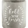 Home Essentials 6in Round 'Hold Your Horses' Utensil Holder Serveware -Home Essentials store 3050994053 RLLZ 1