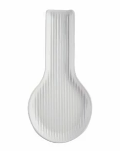 Home Essentials 10in Stripe Embossed Spoonrest Serveware